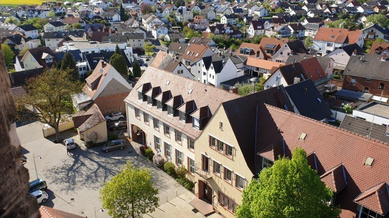 Luftbild Rathaus Hösbach